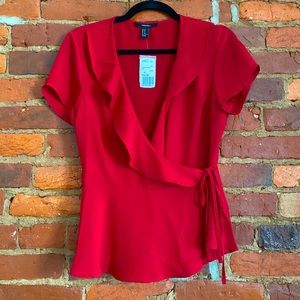 NWT Forever 21 Wrap Blouse